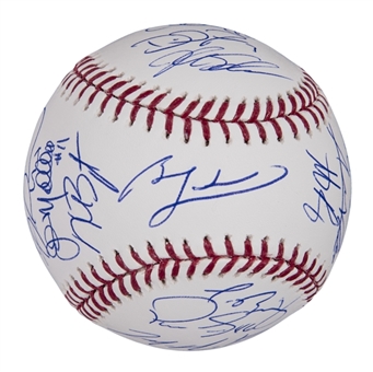 2016 Chicago Cubs Team Signed OML Manfred World Series Baseball With 23 Signatures (Fanatics & Schwartz Sports)